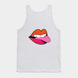 Sunset Ombre Mouth Tank Top